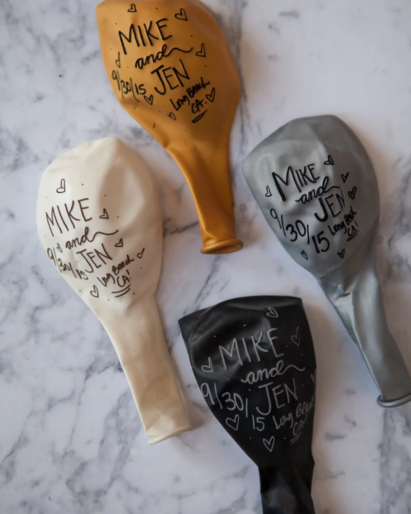 faire part mariage diy ballon
