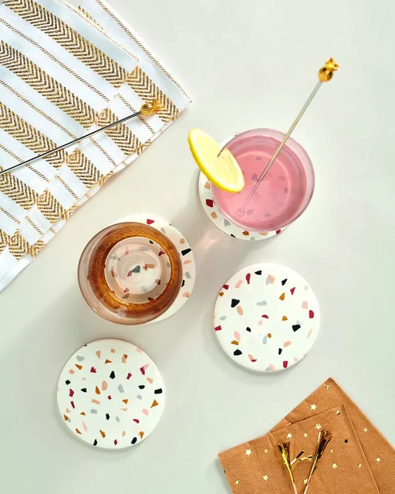 dessous tasse terrazzo diy