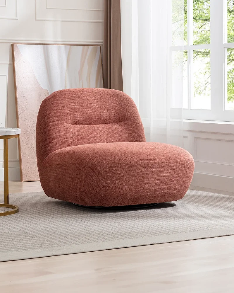 Fauteuil terracotta bas Vente-unique