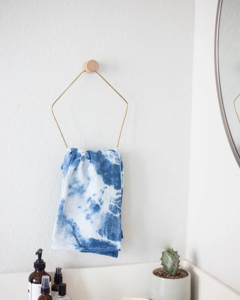 porte serviette geometrique diy