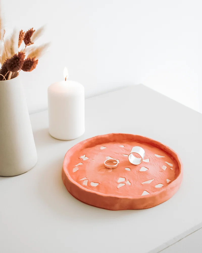 assiette terrazzo diy