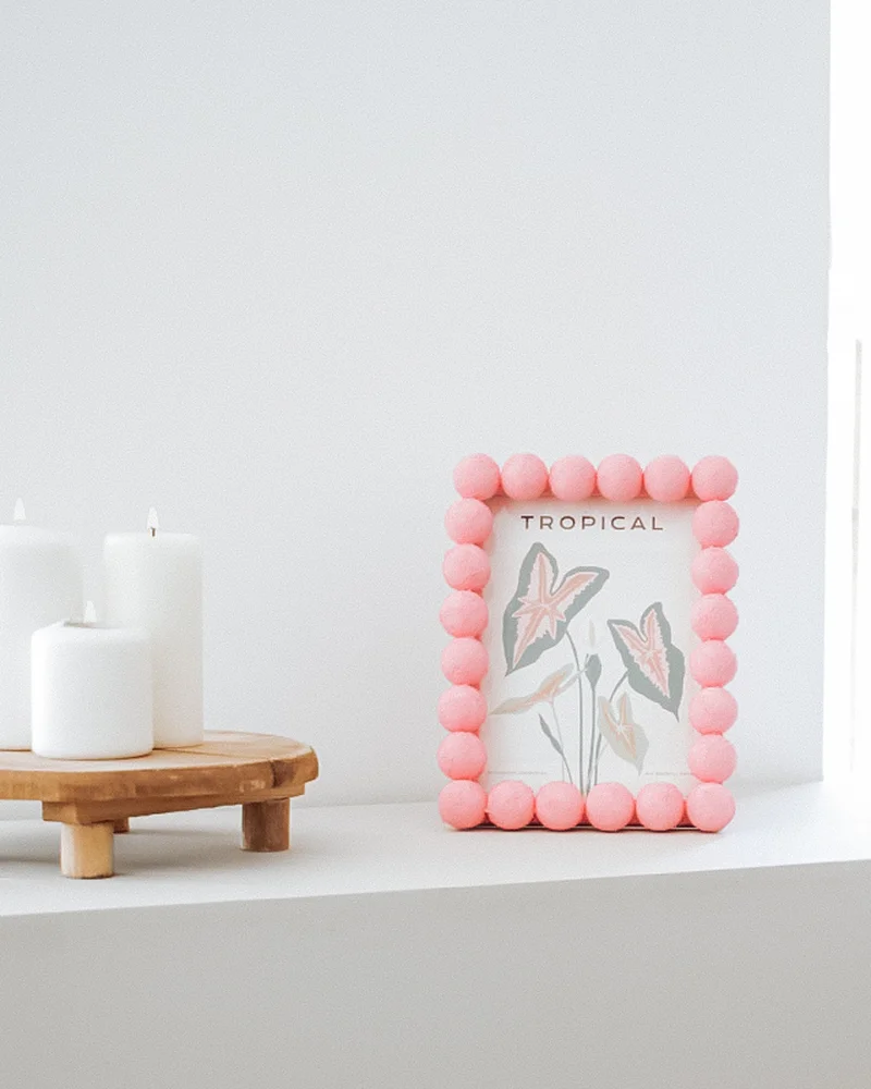 cadre diy grosses perles