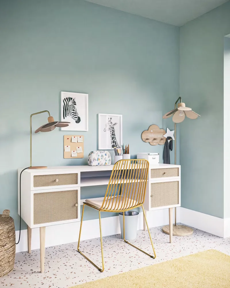 Chaise en métal doré Maisons du Monde