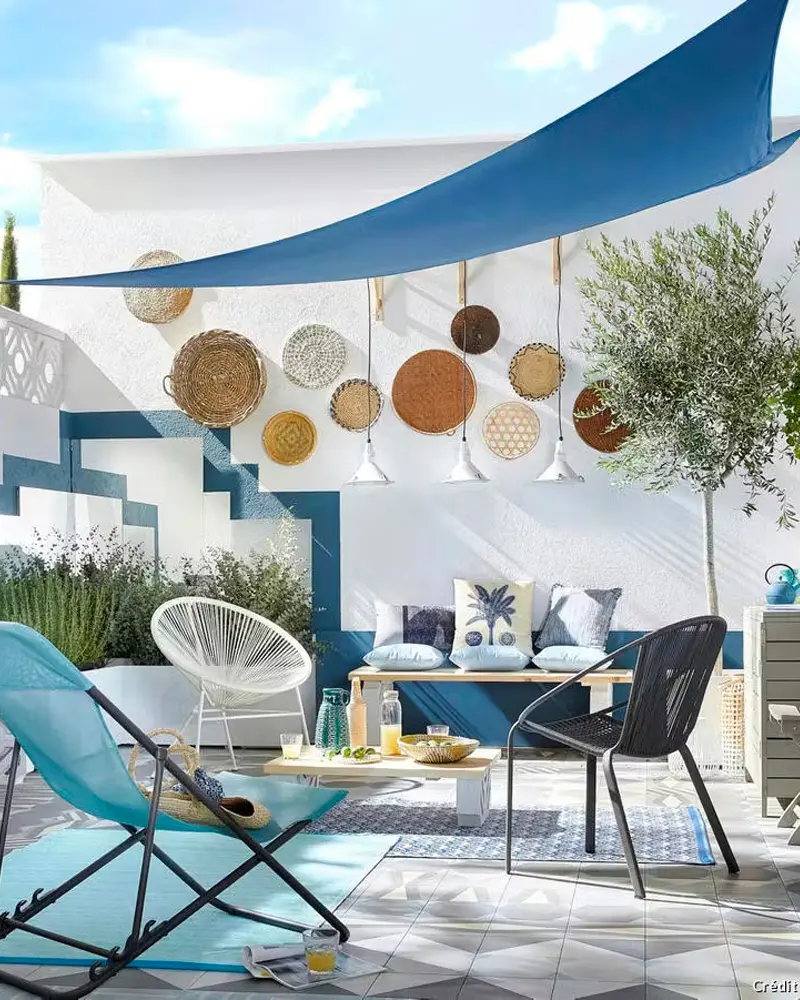 deco terrasse ete bleu