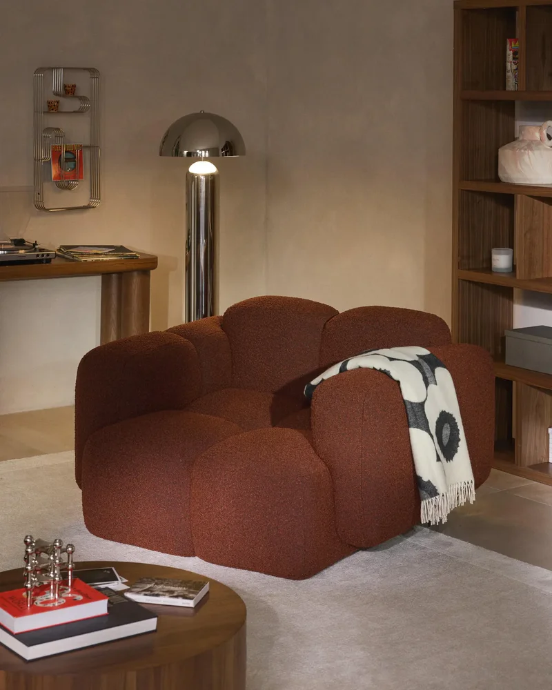Fauteuil terracotta moderne Westwing