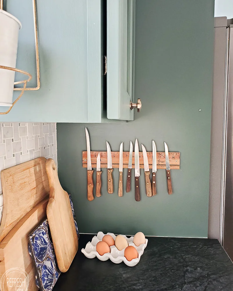 porte couteau cuisine magnetique diy