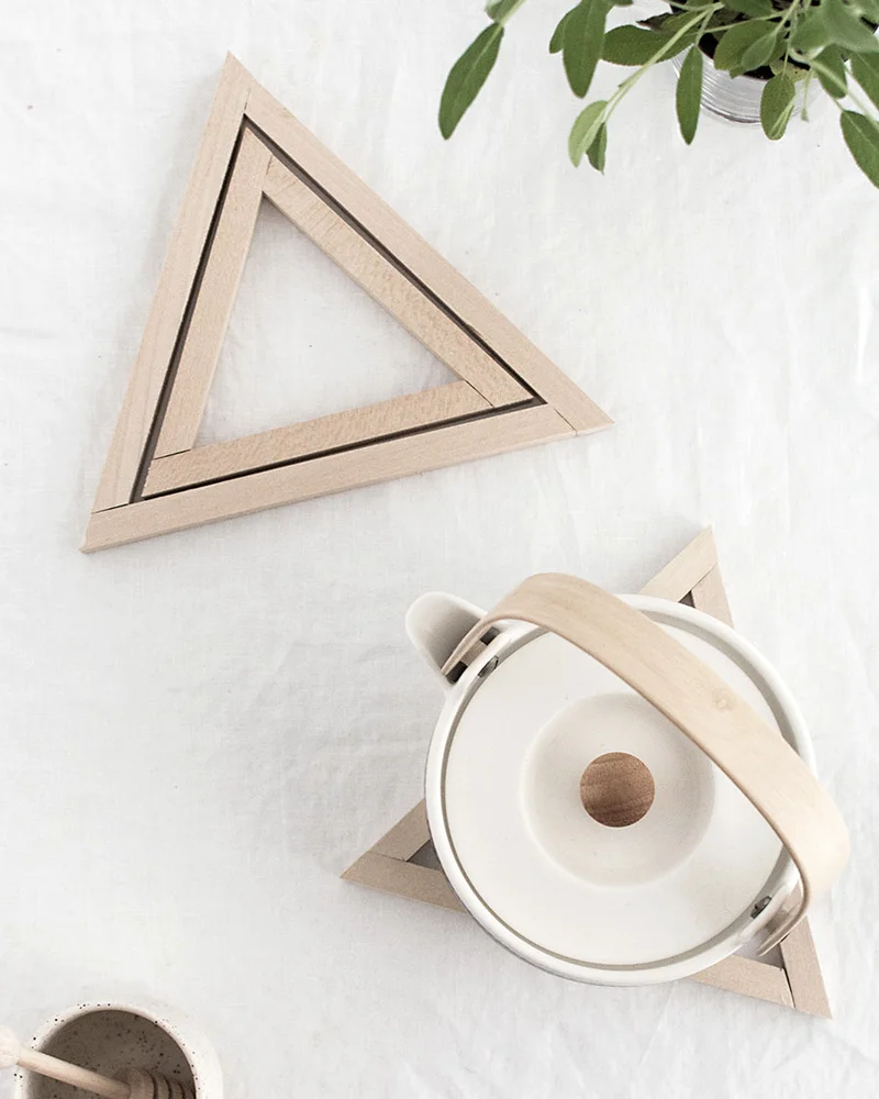dessous de plat bois diy