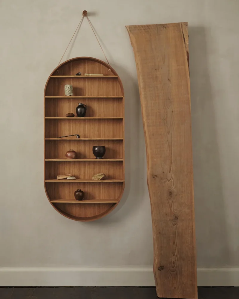 Étagère murale ovale en bois Westwing
