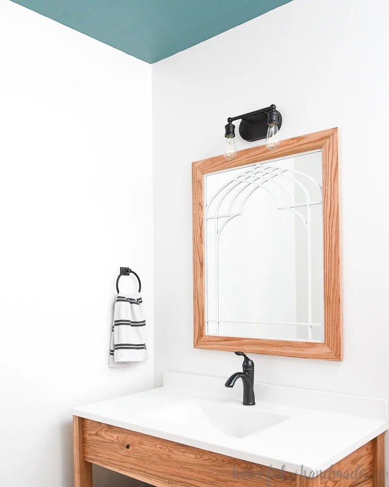 miroir salle de bain diy fenetre