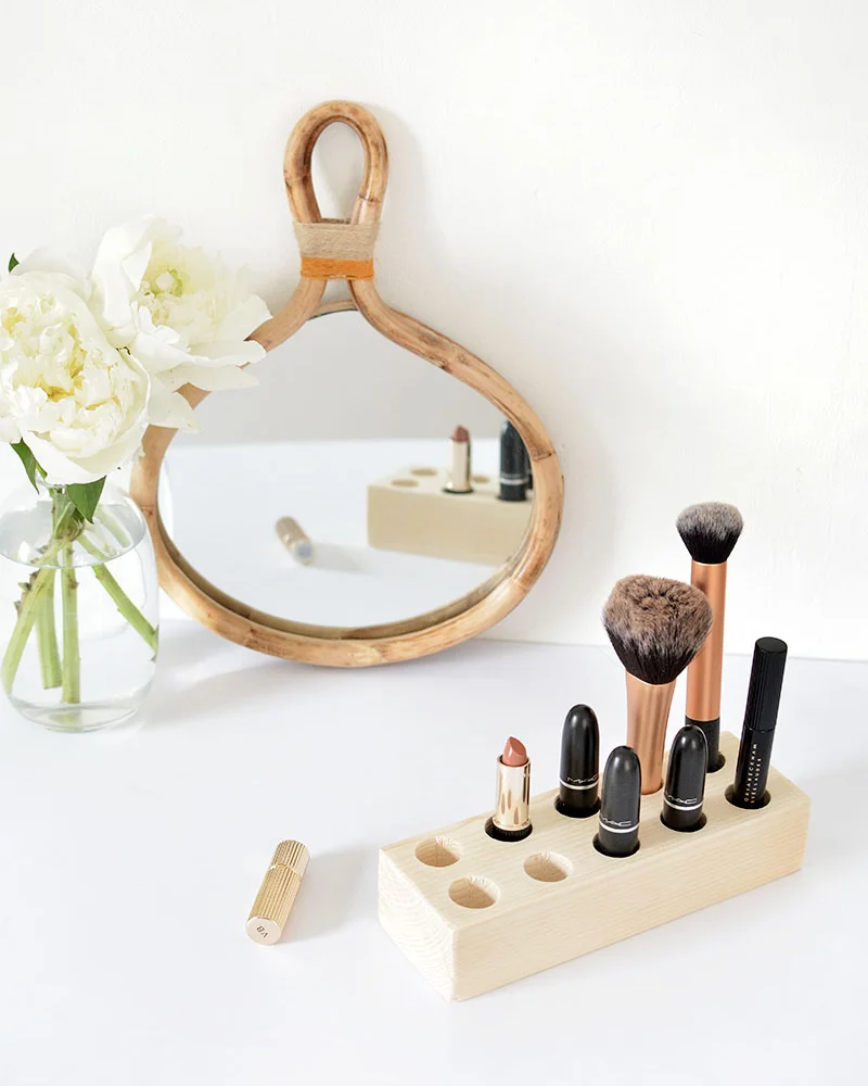 rangement maquillage bois diy