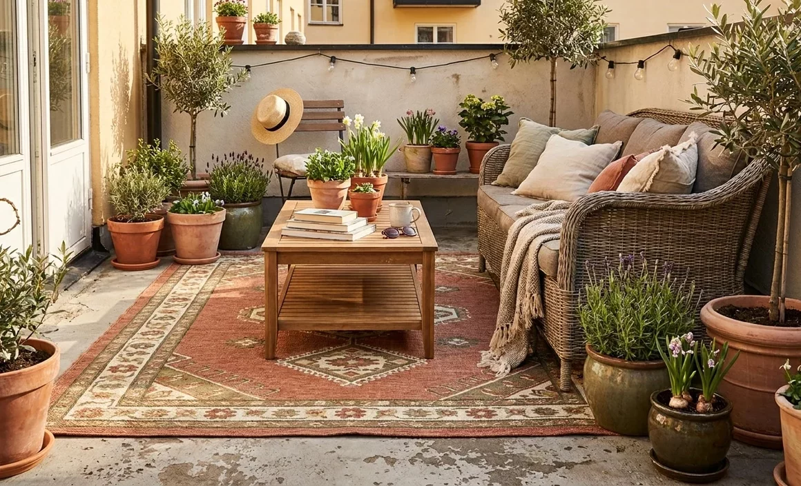deco balcon terracotta
