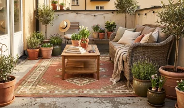 deco balcon terracotta