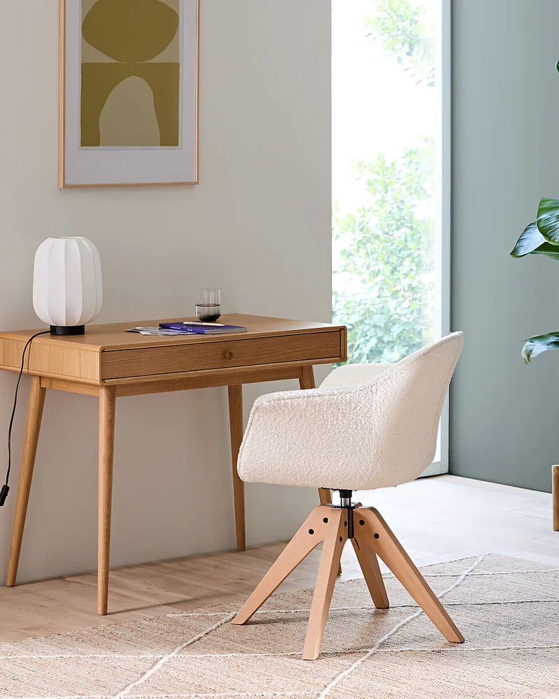 bureau compact bois tiroir