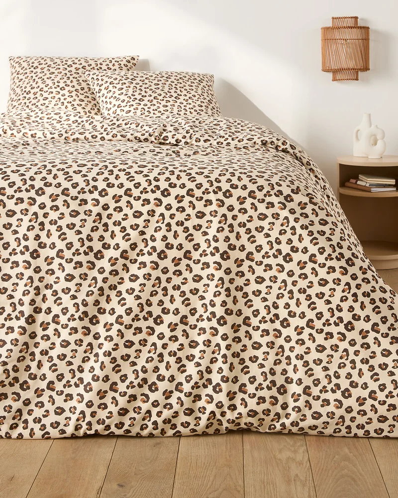 housse de couette leopard