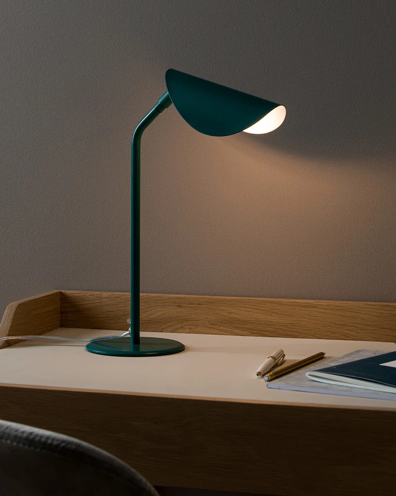 lampe bureau design vert canard