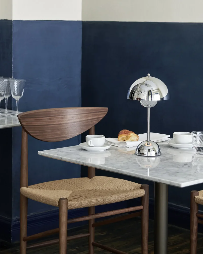 lampe flowerpot chrome