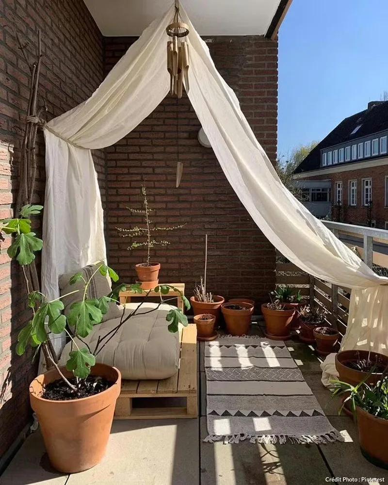 pots terracotta deco balcon