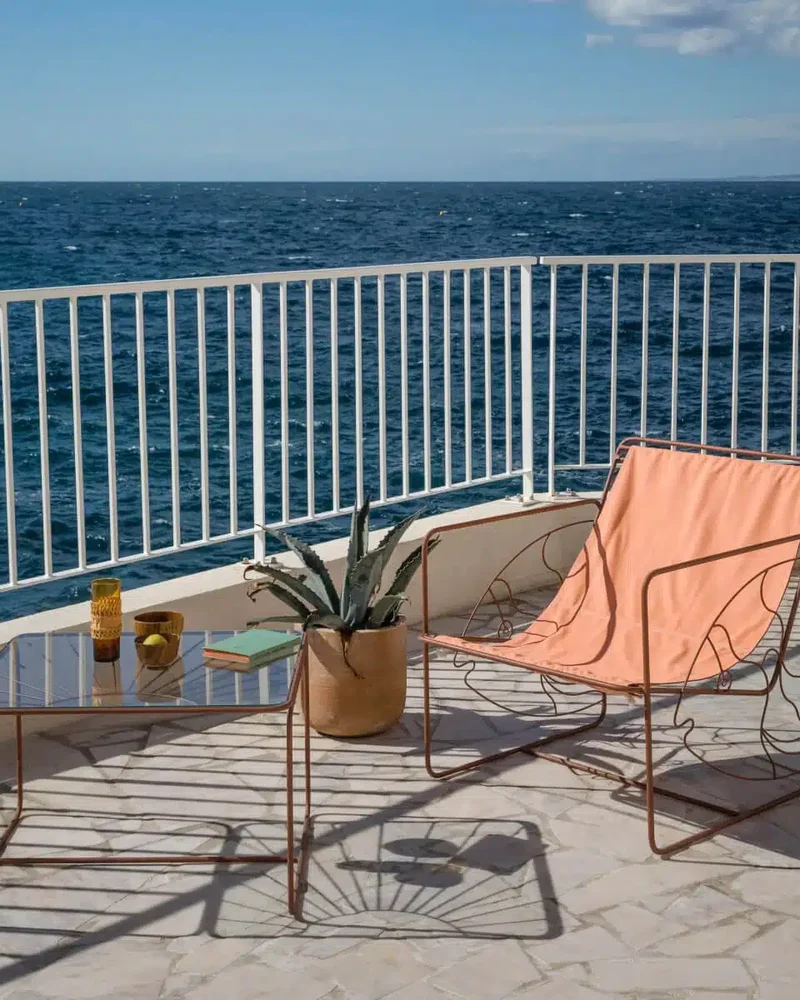 fauteuil terracotta deco balcon