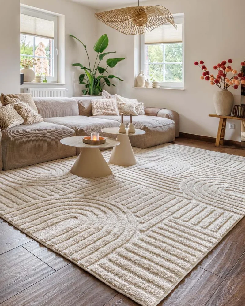 choisir tapis salon grand modele
