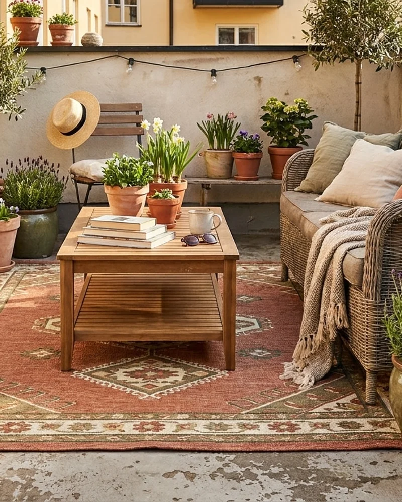 deco grand balcon terracotta