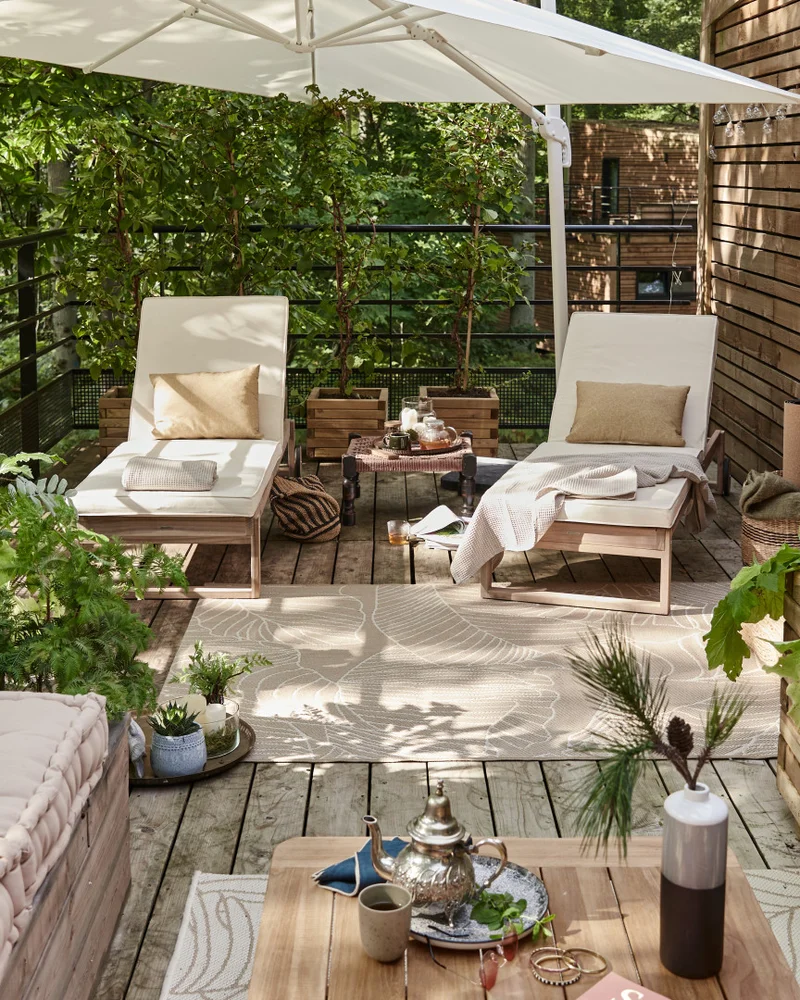 deco terrasse blanc bois
