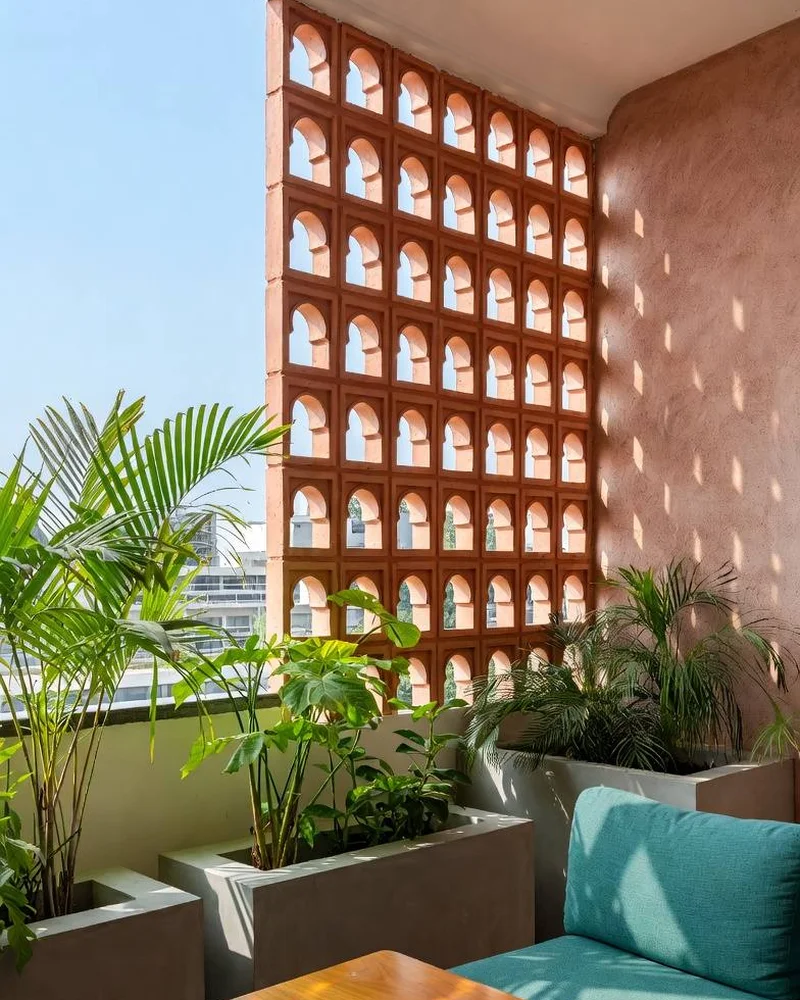 brise vue terracotta deco balcon