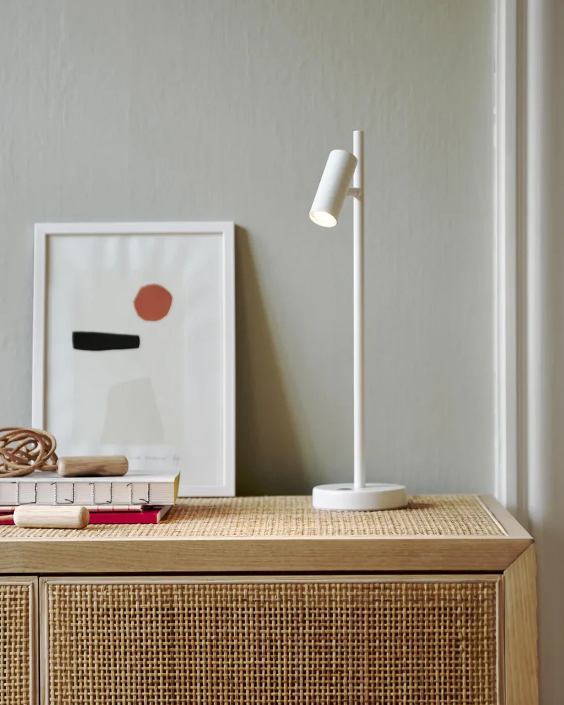 lampe bureau design minimaliste blanche
