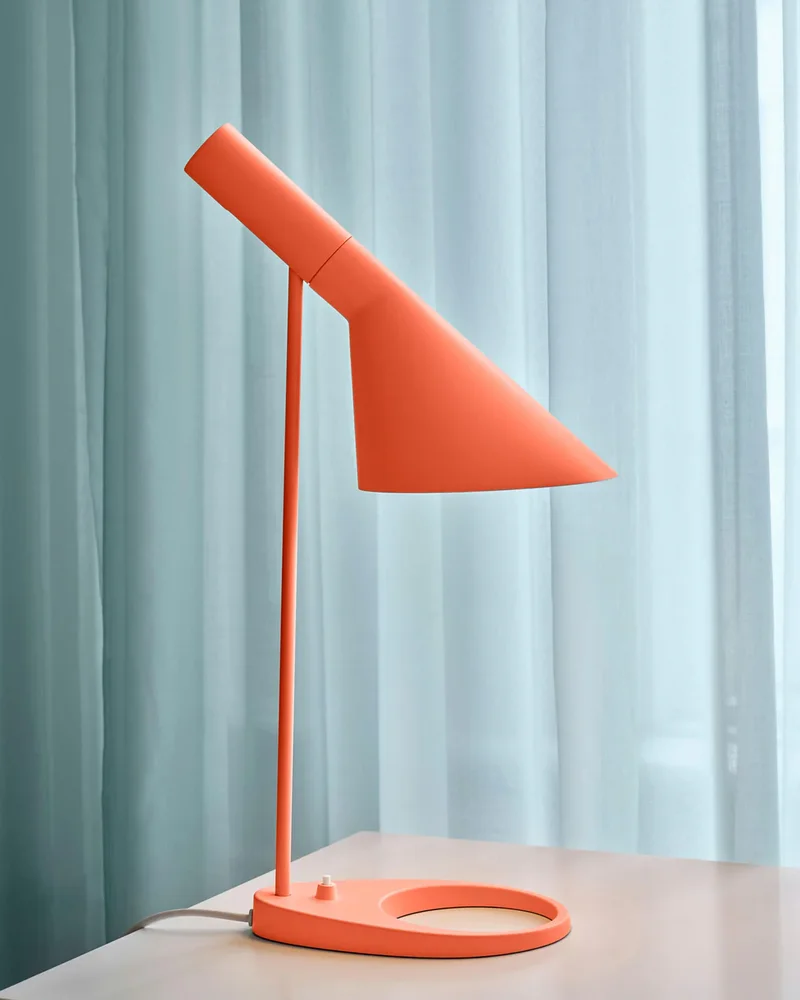 lampe bureau design orange