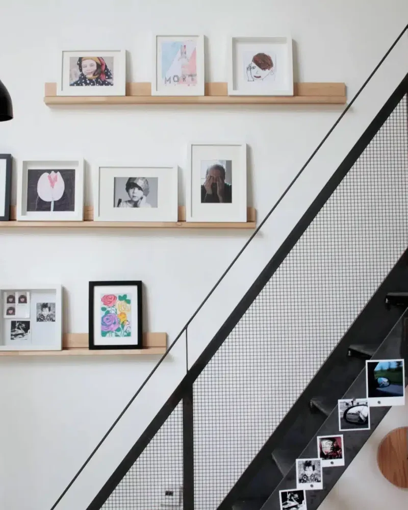 idee deco cadre escalier