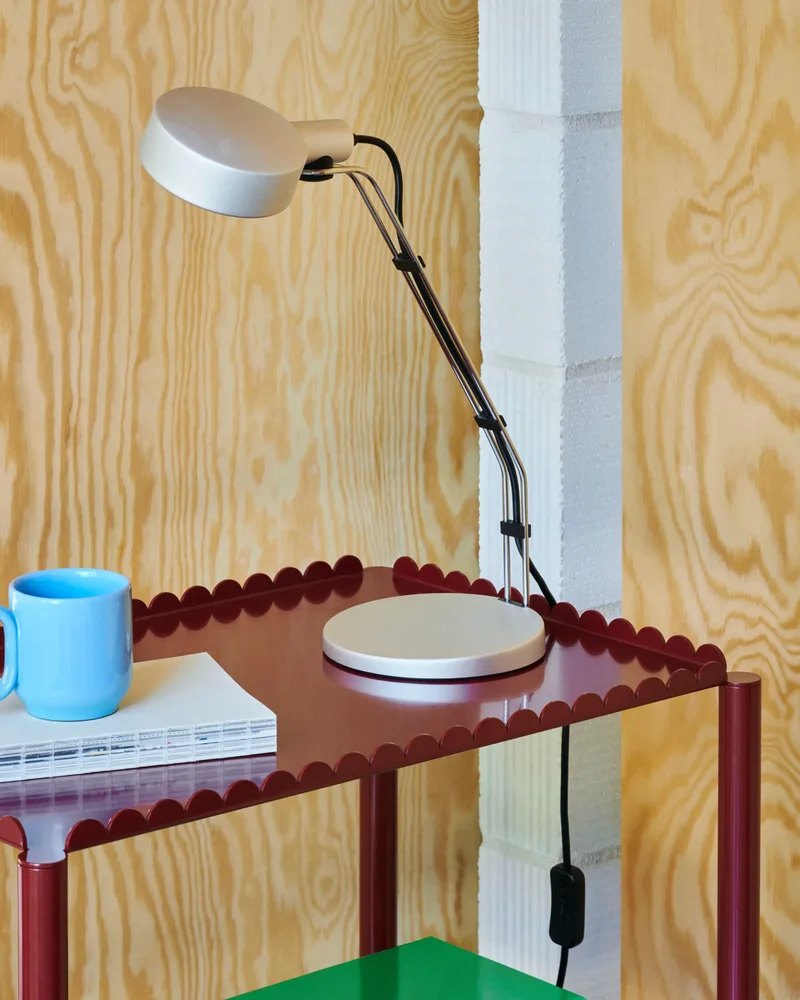lampe bureau design gris mat