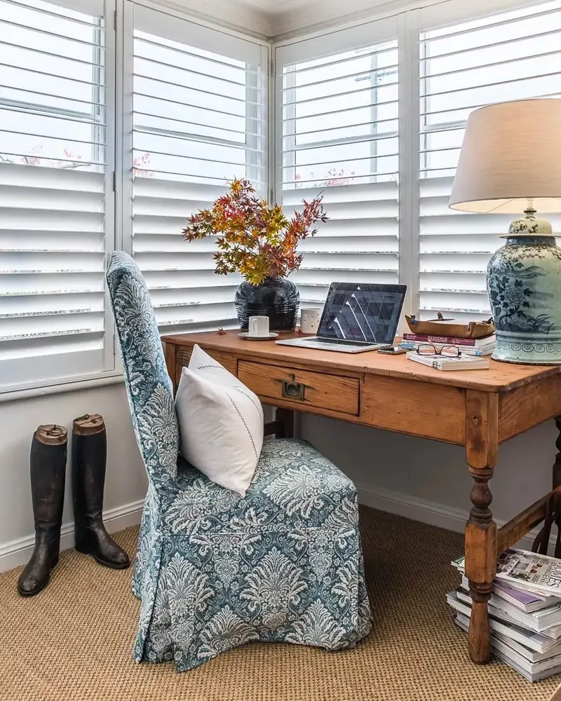 deco bureau campagne bleu
