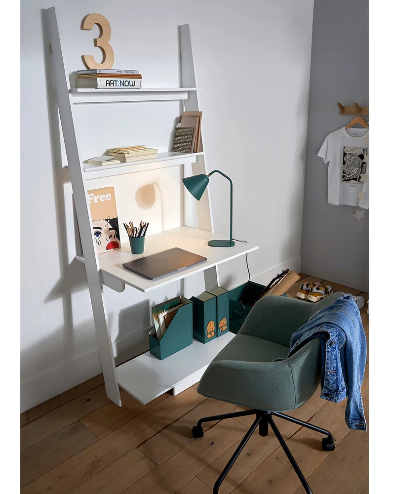 fauteuil bureau ado vert noir