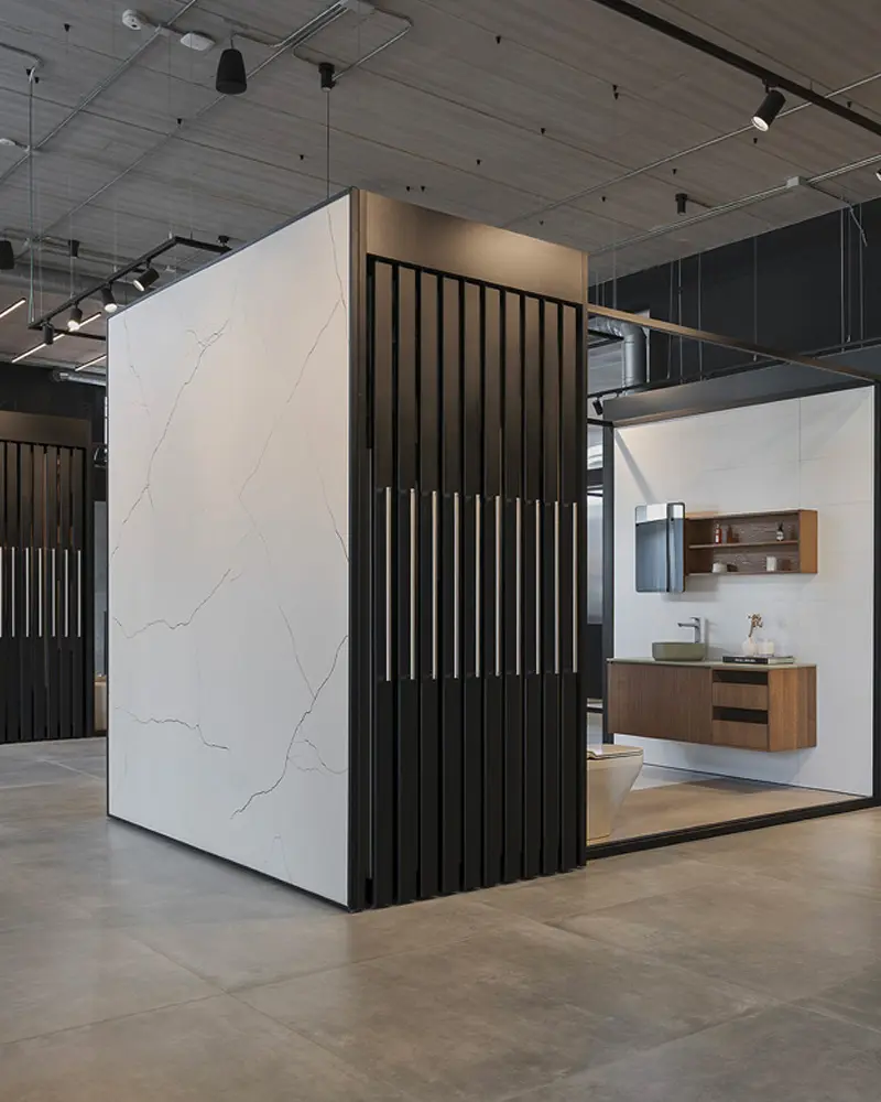 amenagement showroom carrelage