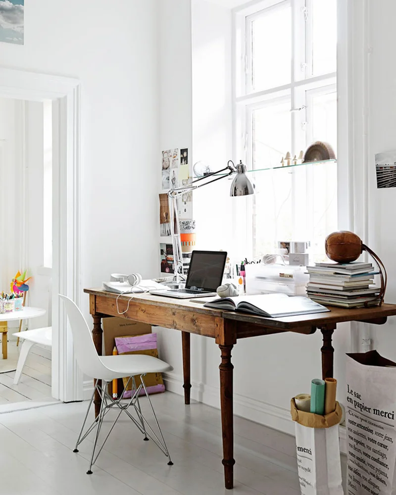 deco bureau campagne blanc