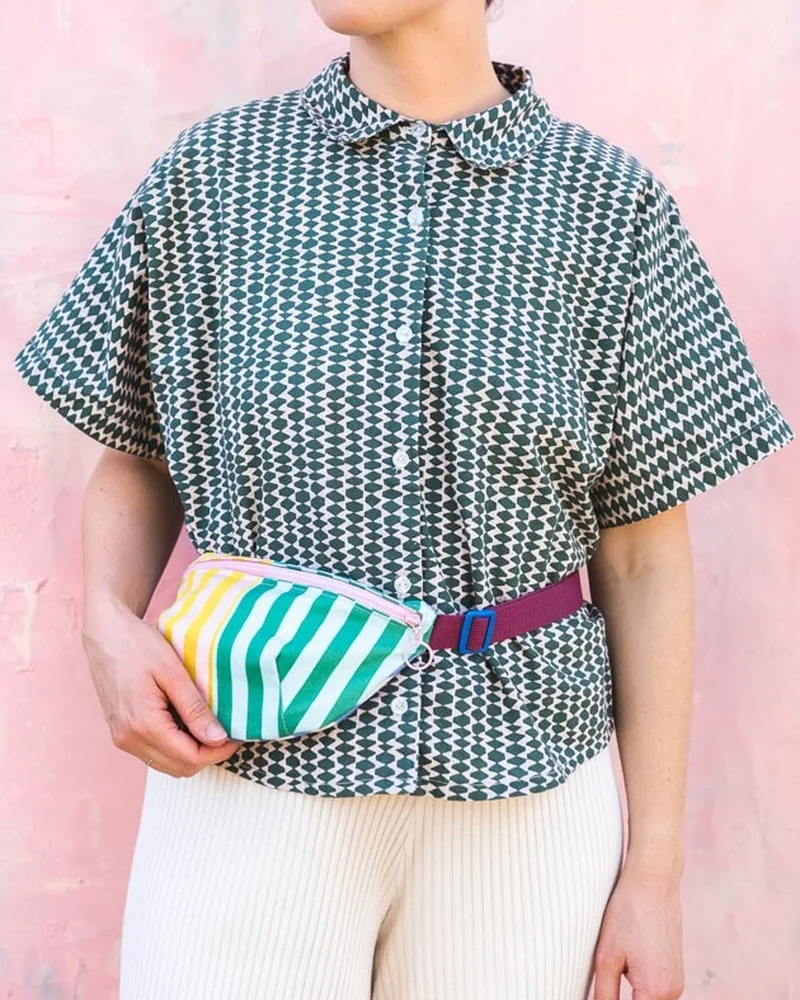 diy sac banane rayures