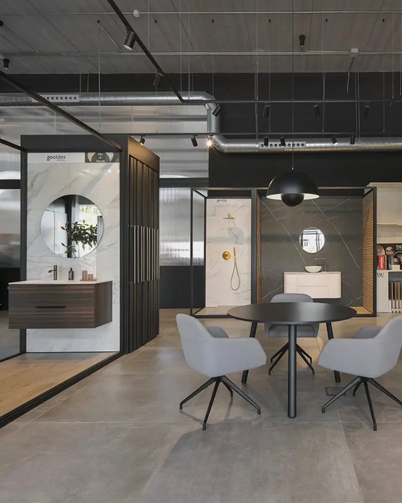 amenagement showroom carrelage
