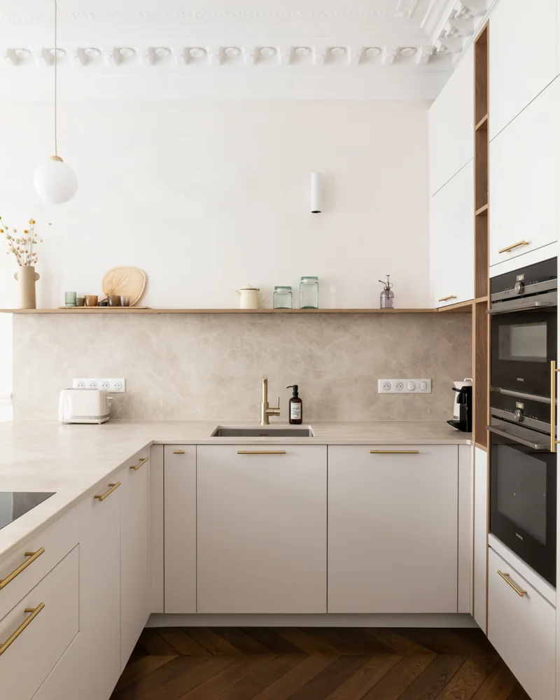 deco cuisine beige blanc