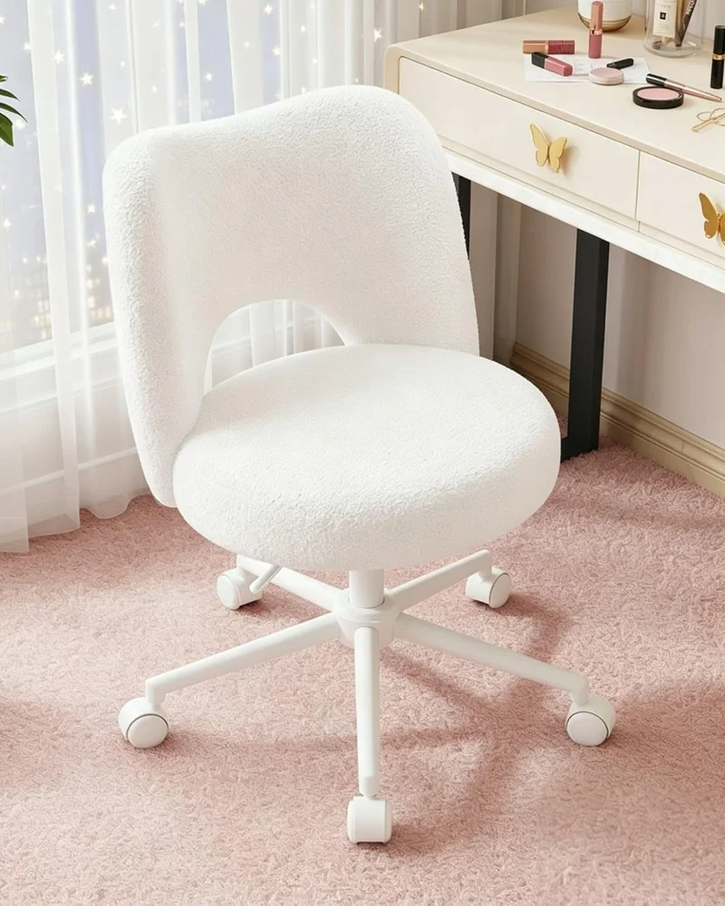 fauteuil bureau ado tissu bouclette