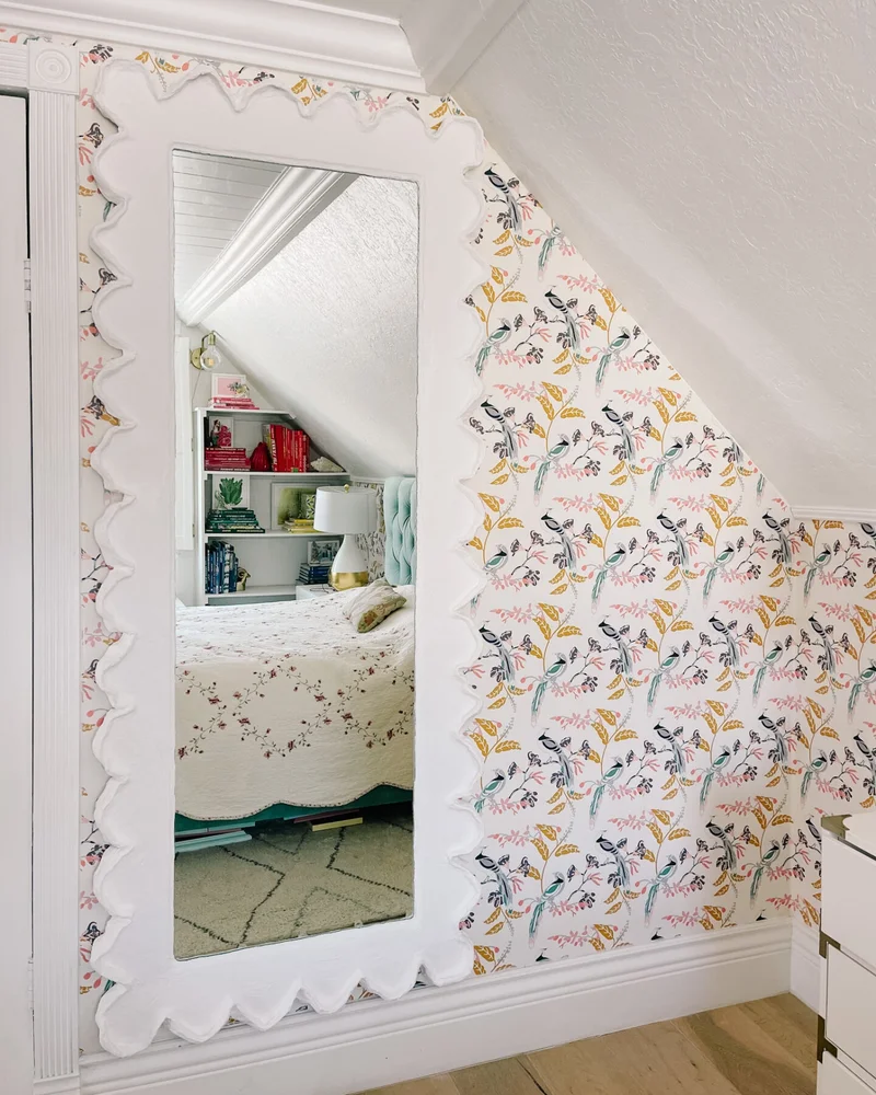 grand miroir papier mache diy