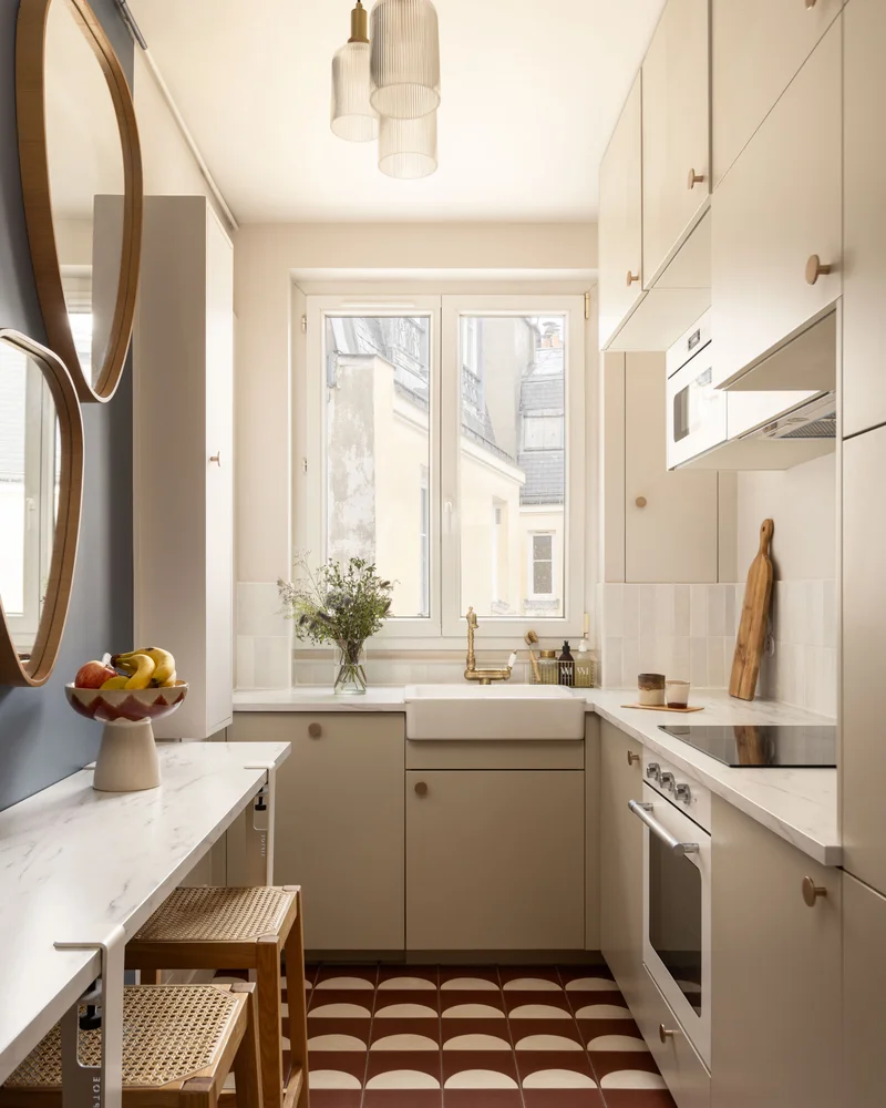 deco cuisine beige rouge