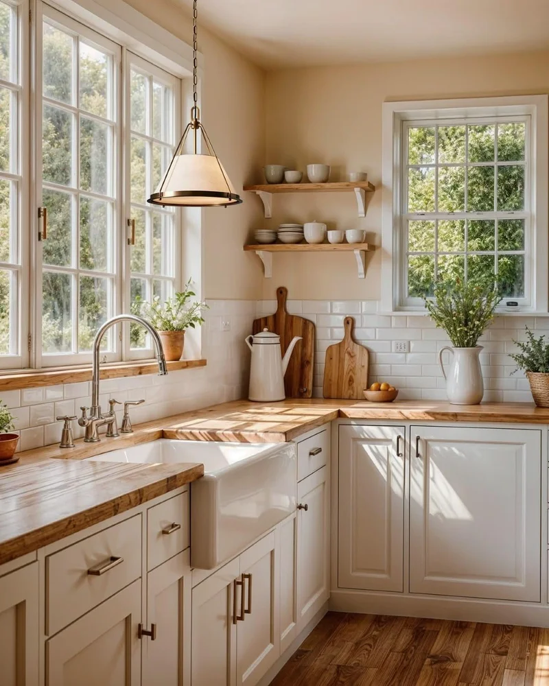 deco campagne beige cuisine