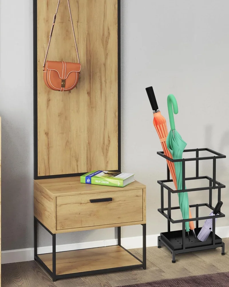 porte parapluie design noir minimaliste