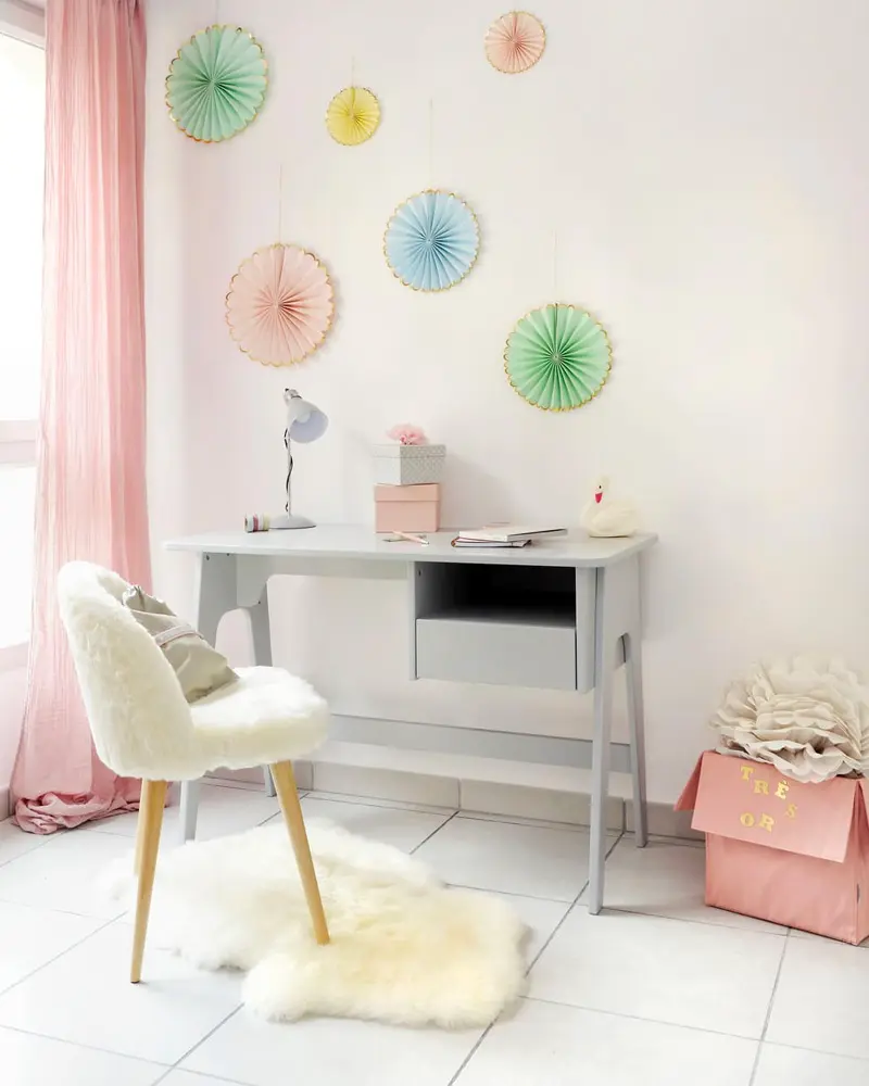 deco bureau pastel cocooning