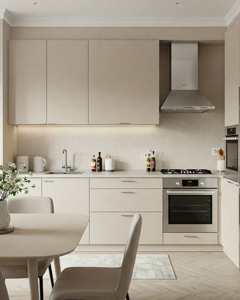 deco cuisine beige moderne