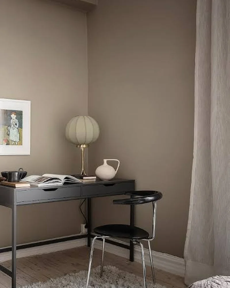 deco bureau beige noir