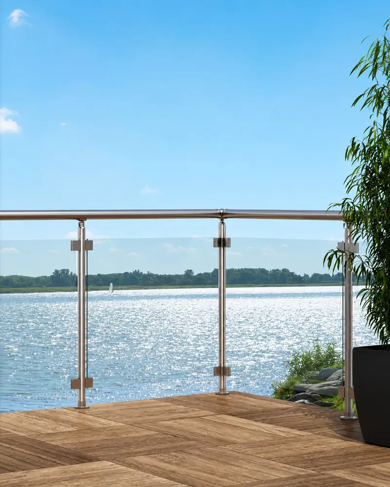garde corps aluminium verre