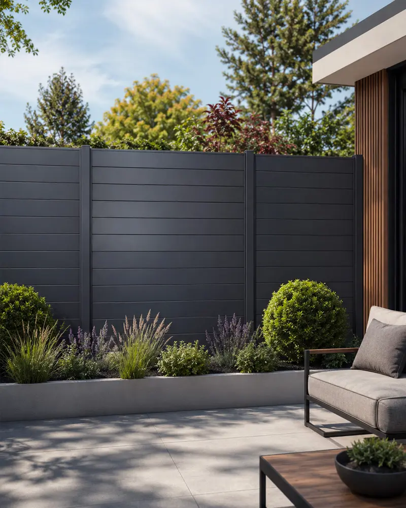 cloture aluminium anthracite
