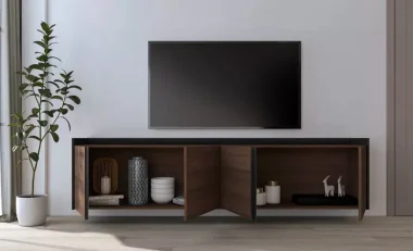meuble tv suspendu pied