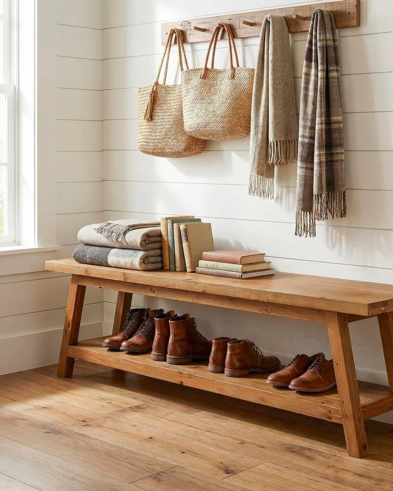 banc rangement chaussure entree