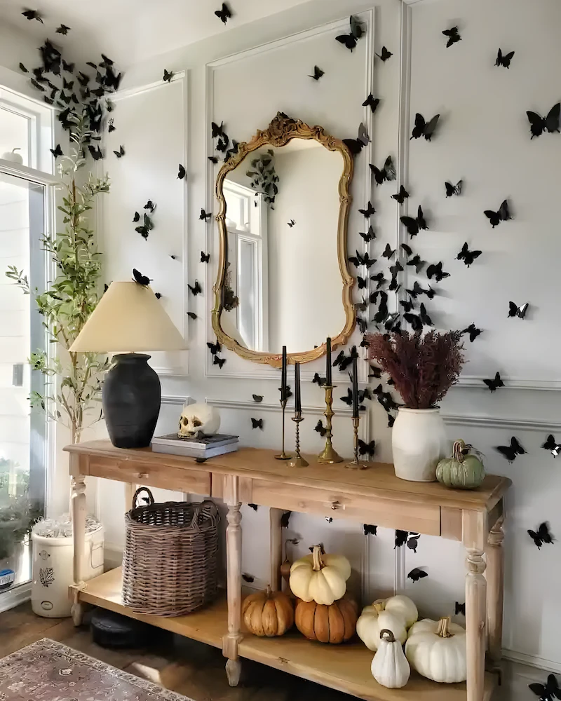 déco entrée campagne halloween